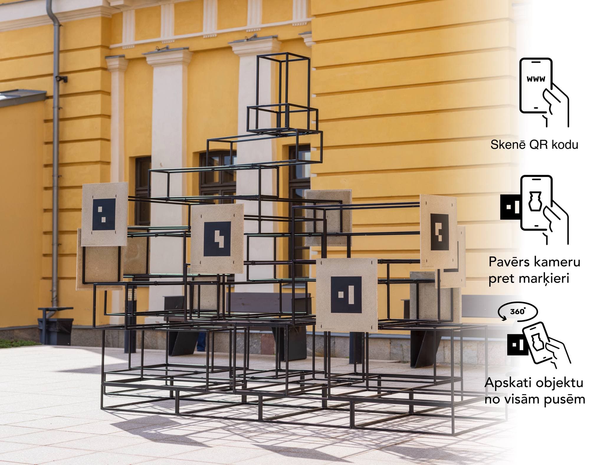 Marker based augmented reality exhibition